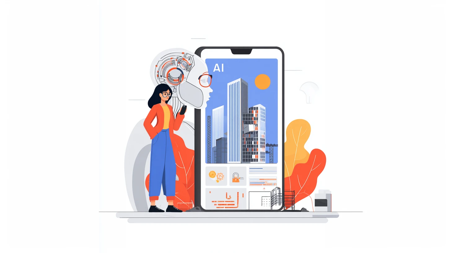 concetto di creazione app con intelligenza artificiale